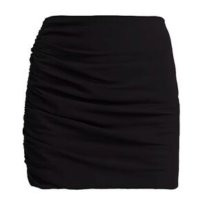 NWT The Sei- Black Ruched Mini Skirt. Size 2